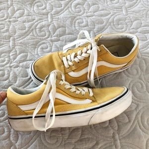 Mustard yellow vans size 6.5